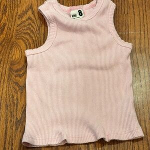 Cozy Kids Light Pink Ribbed Tank Top